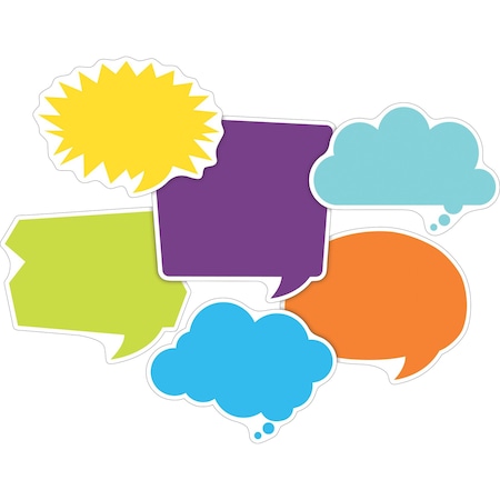 Barker Creek Happy Talk Double-Sided Accents, Multi-Design Set, 36/Set, PK36 2219